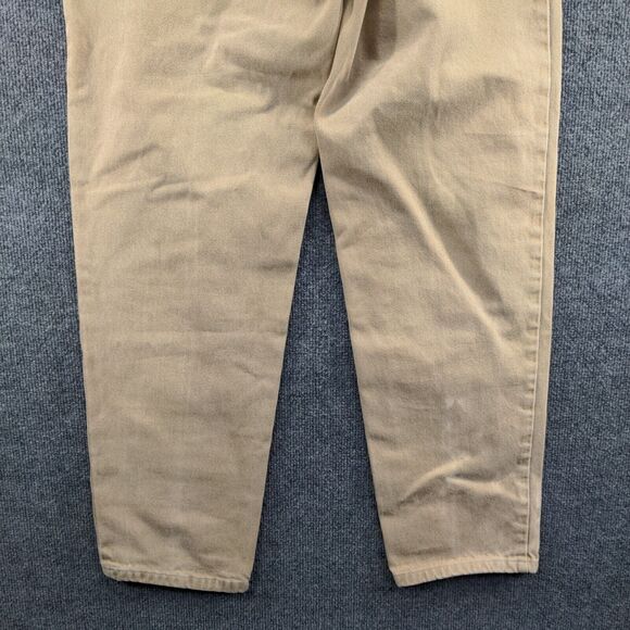 Lands End Direct Merchants Womens Jeans Tan Size 10 5 Pocket Belt Loops - Picture 9 of 12